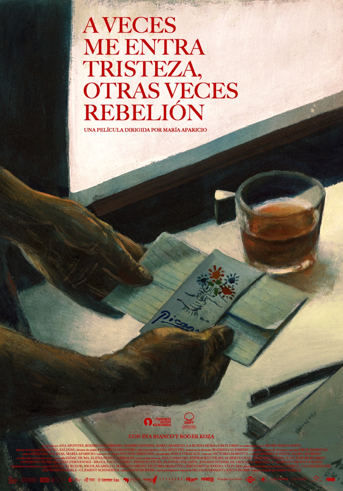 Cartel A veces me entra tristeza, otra veces rebelión